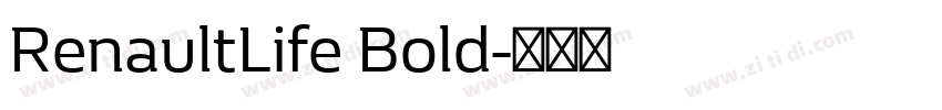 RenaultLife Bold字体转换